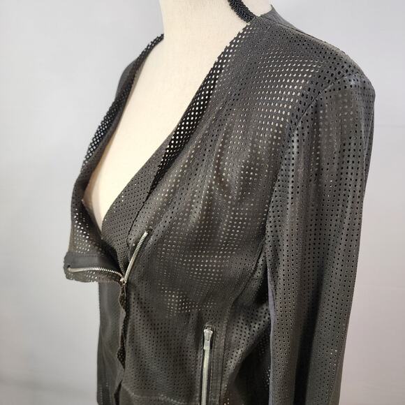 Rawtus (Raw+) Femme Japanese Motorcycle Jacket Goatskin Mesh Size S - Picture 2 of 10